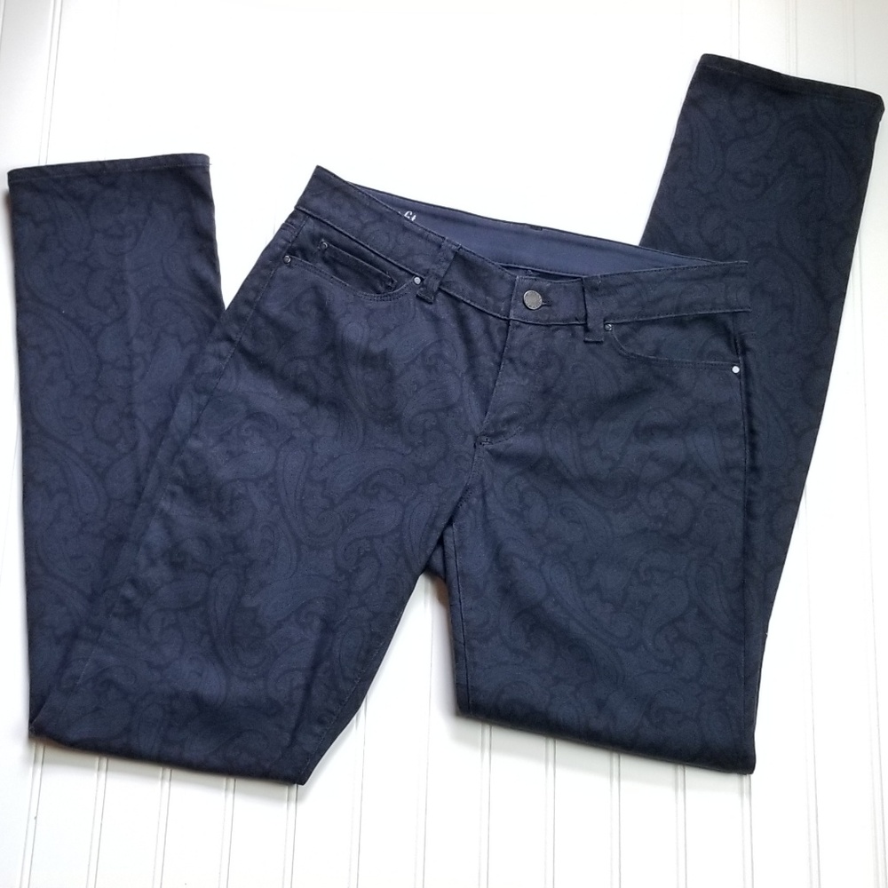 Ann Taylor Paisley Jean's 6